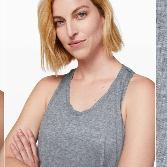 Lululemon wild wish tank- blue - like new - size 8 - Picture 7 of 9